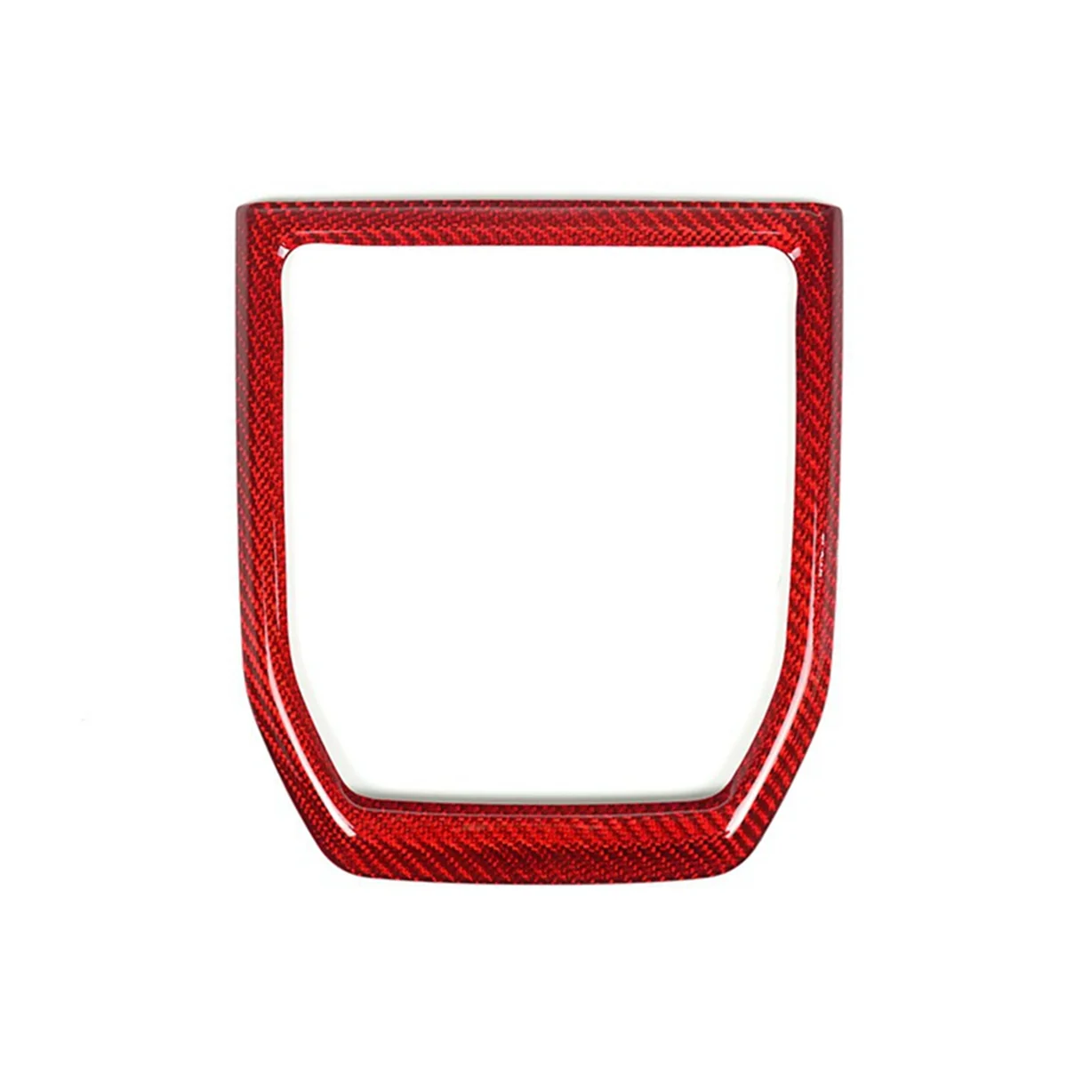 Car Gear Panel Cover Interior Trim for Subaru WRX Carbon Fiber Accessories for Subaru WRX 2022 2023 (Red Carbon Fiber)