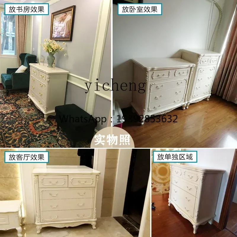 wall bedroom storage storage cabinet white living room six chest cabinet multi-functional furniture chest of drawers