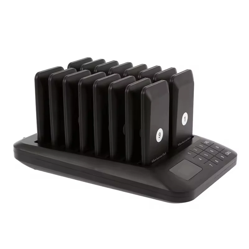 Jiantao 16Pcs 911S 315MHz Wireless ABS+Silicone Pager Buzzer Hospitals Restaurants Cafe Clinics Queue Management