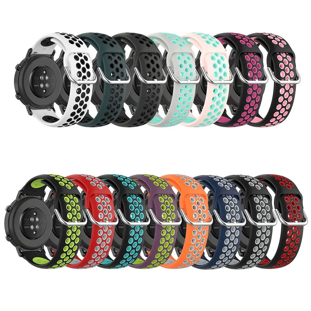 

Силиконовый ремешок для часов 20 мм 22 мм для Garmin vivoactive 3 4 Forerunner 245 245M 645, аксессуары для умных часов-браслетов