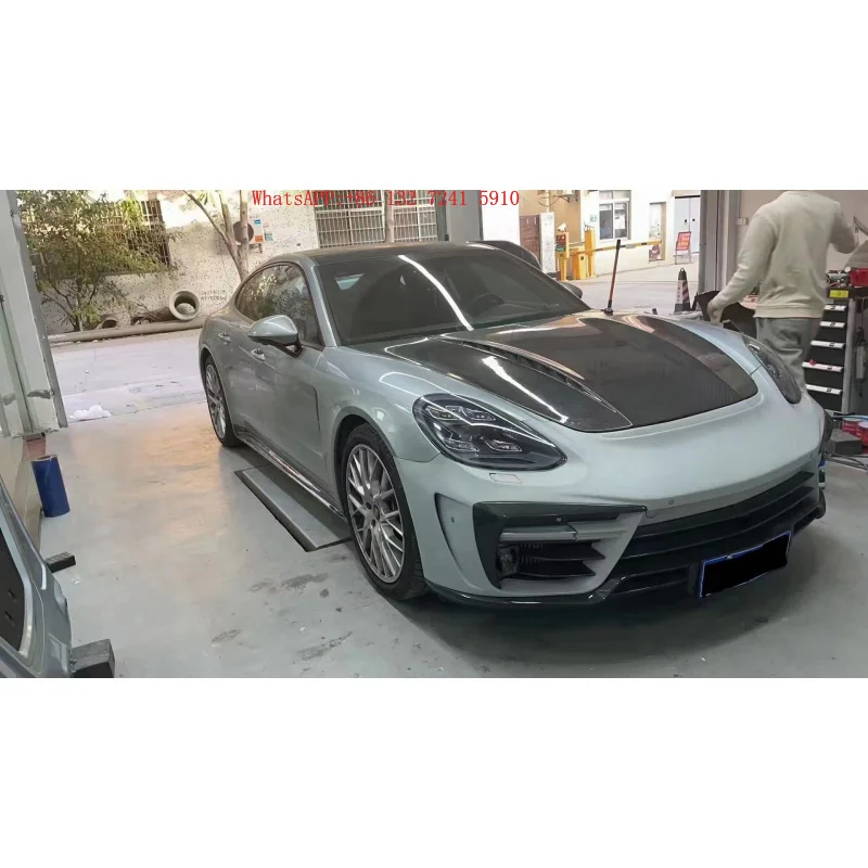Carbon Fiber Front/Rear Bumper Spoiler Hood Body Kit
