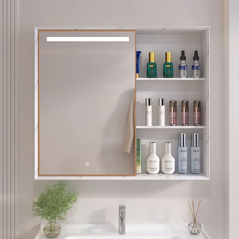 Fancy Wall Bathroom Vanity Cabinet Led Light Defog Medicine Cabinet Vanity Mirror With Lights And Medicine Cabinet