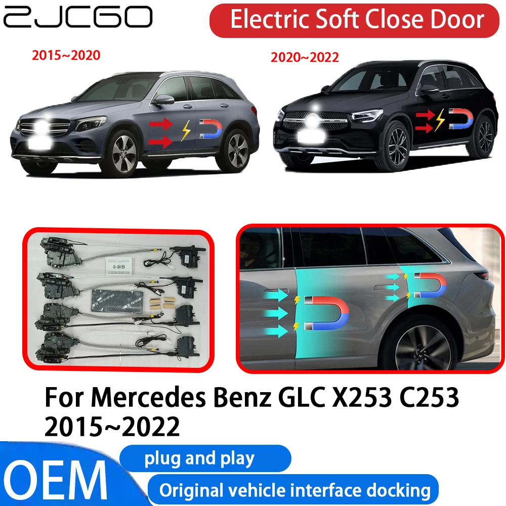 

for Mercedes Benz GLC X253 C253 2015-2022 Car Automatic Electric Soft Close Door Closer System OEM Plug and Play Comfort Closing