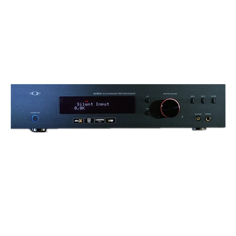 

QCH-01 AV8011 (K) чистый предусилитель, 360-канальный предусилитель для кинотеатра, панорамный звуковой усилитель мощности 11,2 дБ/Искажение 0.0024%