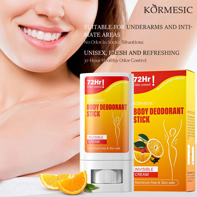 

KORMESIC 72-часовой дезодорант для всего тела, крем-антиперспирант, удаление запаха и запаха, свежий весь день, уход за длинными волосами