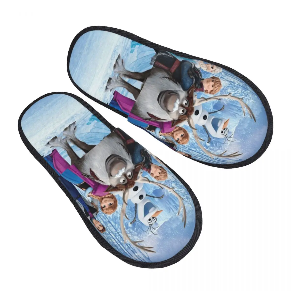 

Изготовленные на заказ тапочки из пены с эффектом памяти «Холодное сердце», женские удобные теплые домашние тапочки