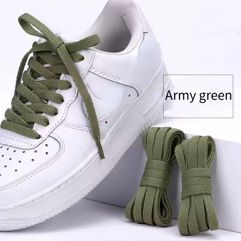 1 pair flat shoes Solid color shoelaces Canvas shoes sports and leisure shoelaces length 100/120/140/160/180cm Shoe accessories - Image 28
