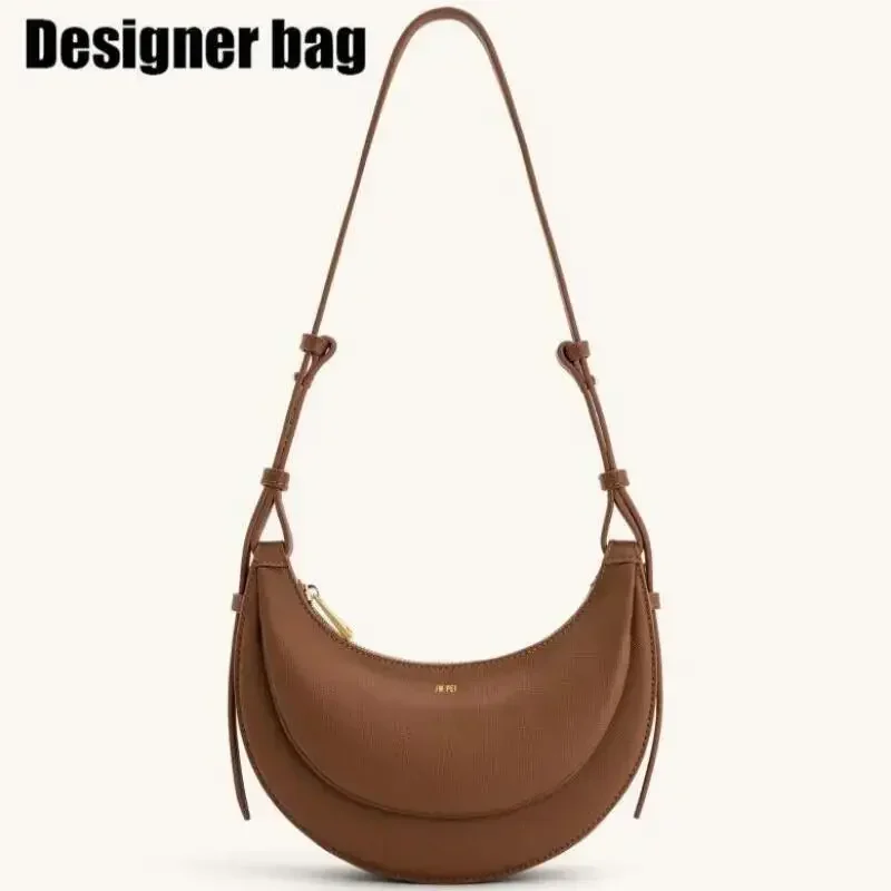 

JW PEI брендовая дизайнерская сумка на плечо в стиле ретро, однотонная женская сумка в форме полумесяца, высококачественная многофункциональная изысканная сумка