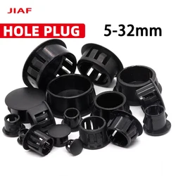 5-32mm Plastic HP22 Hole Plug Snap-on Cover Hole Nylon Plugs Dust Caps SKT25 Flat Head Reserved Hole Plugging Hole Cap