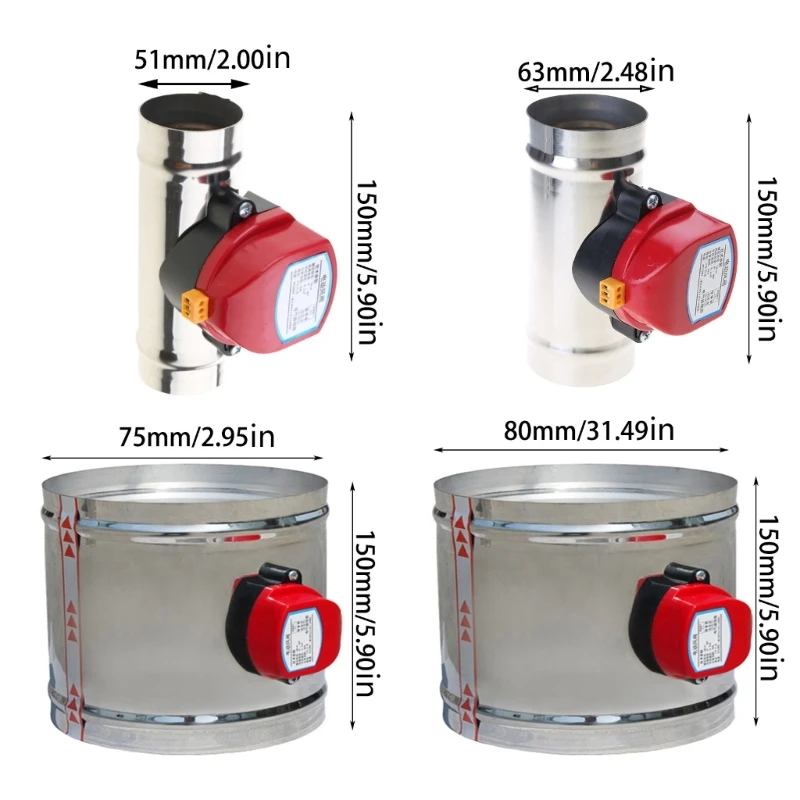 Válvulas ventilação motorizadas aço 220V, válvulas controle volumes ar, duto ar, válvulas amortecedoras