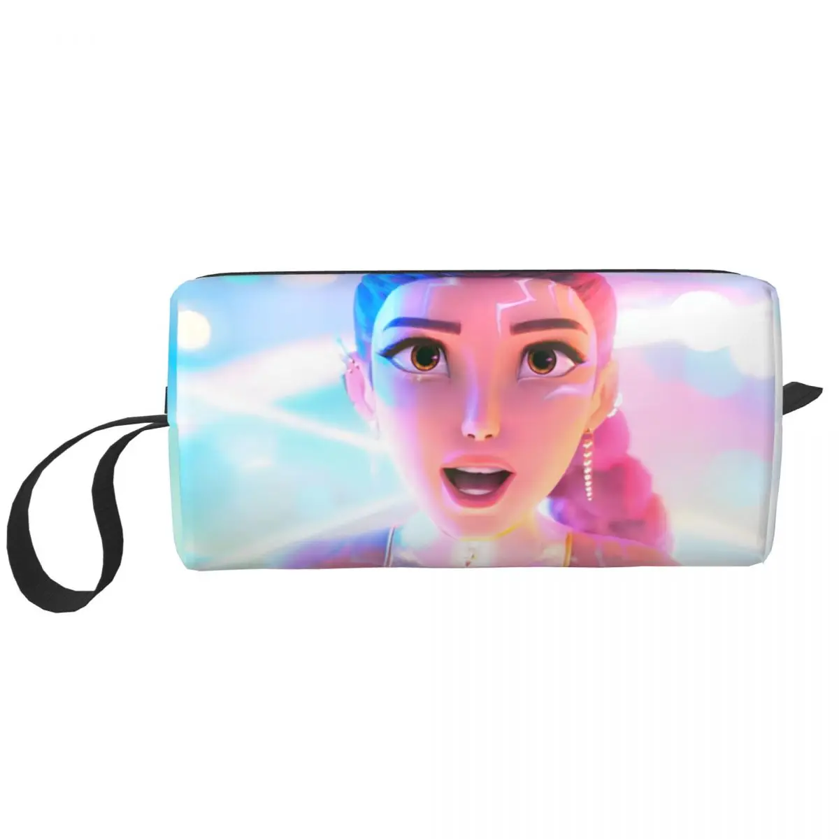 

KPop Demon Hunters Huntrix Makeup Bags Men Cosmetic Bag Trend Travel Makeup Organizer Case