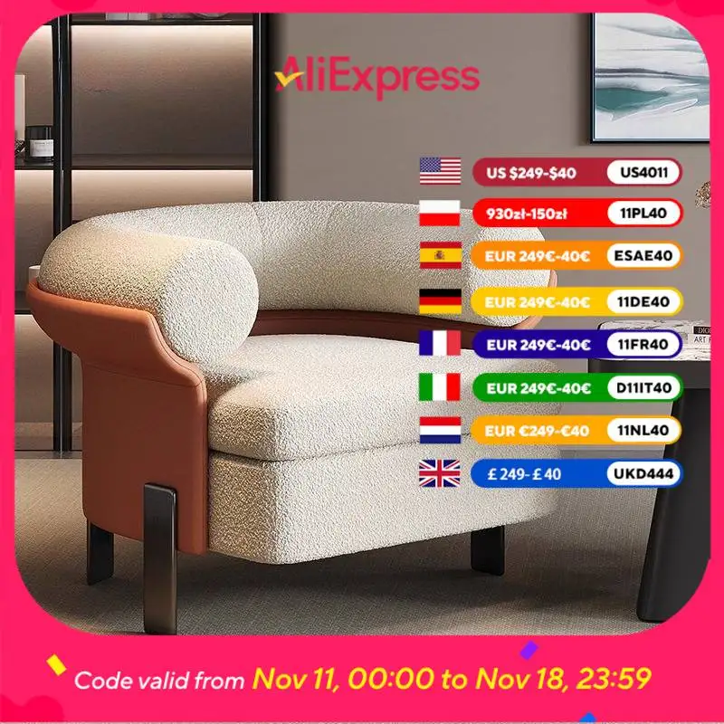 

Дизайнерские современные стулья для гостиной, роскошные тканевые стулья для чтения с подлокотниками для гостиной, большая мебель для отеля Sedie Da Soggiorno