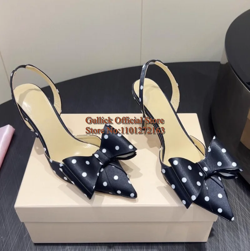 Newest Polka Dot Women Slingba - Slingback Heel Formal 评论和价格