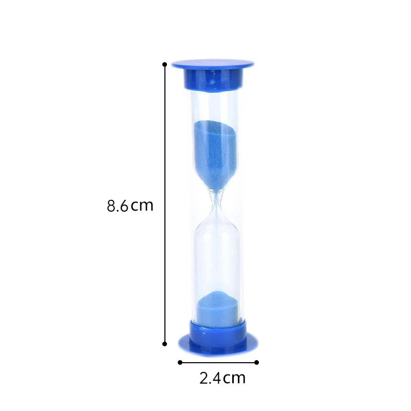 Hourglass Sand Timer para decoração de casa, relógio de areia, ornamento de mesa, relógio, crianças, presente infantil, 30S, 1, 2, 3, 5, 10 minutos, 6pcs por conjunto