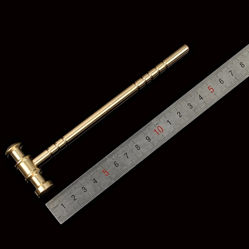 High Quality Brass L150mm Solid Hammer DIY For Manual Hammer Clock Repair Hammer Leather Hammer Hand Tool Parts