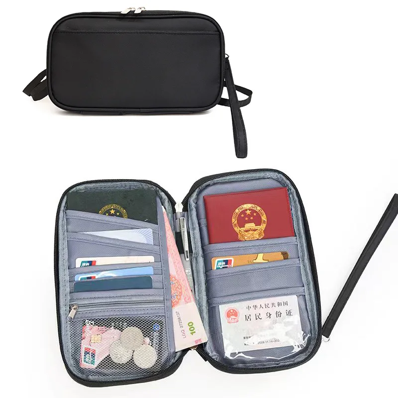 

Travel Wallet Family Passport Holder Multi-pockets Waterproof Document Case Organizer Travel accessories Document Bag Cardholder