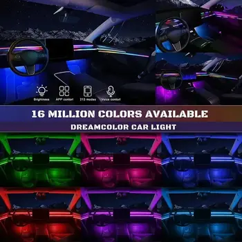 Pro BMW F30/F20/F21/F40/F36/F10/F18/F11/E36 dekorační lampa 64 barev RGB Symphony sada auto ambientní osvětlení interiéru LED pásek 10 nejlepší prodej Osvětlení interiéru BMW F40 - №4