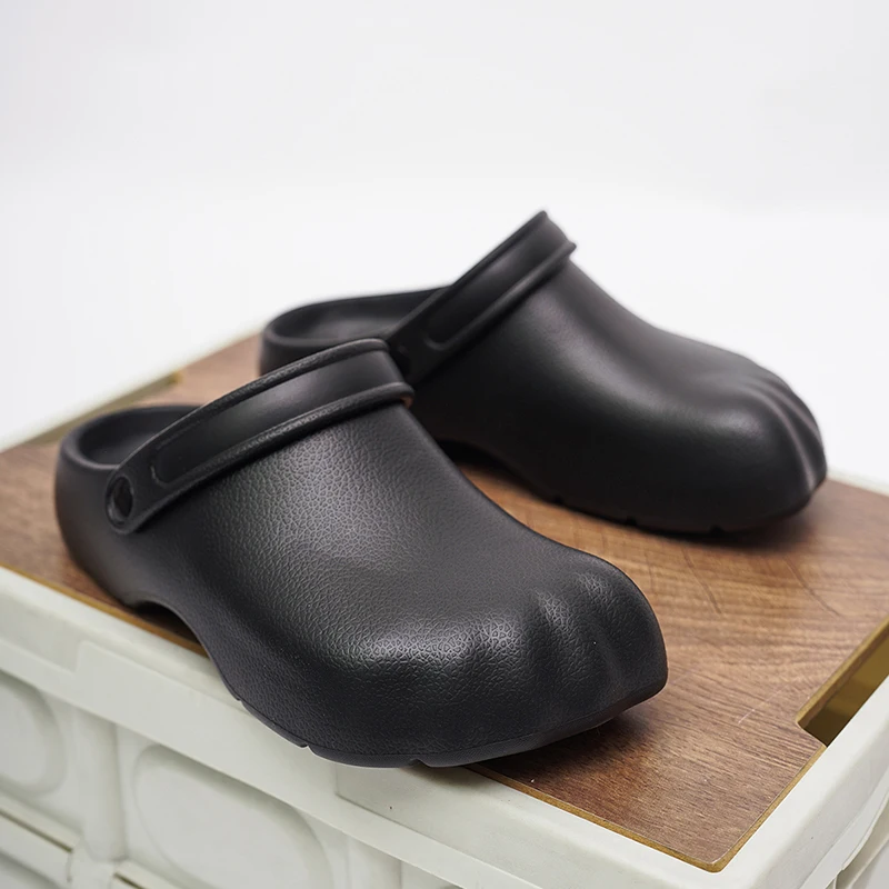 

Мужские шлепанцы EVA: легкие пляжные туфли с широким носком, летние сандалии без задника, водонепроницаемые дизайнерские мужские сандалии для воды