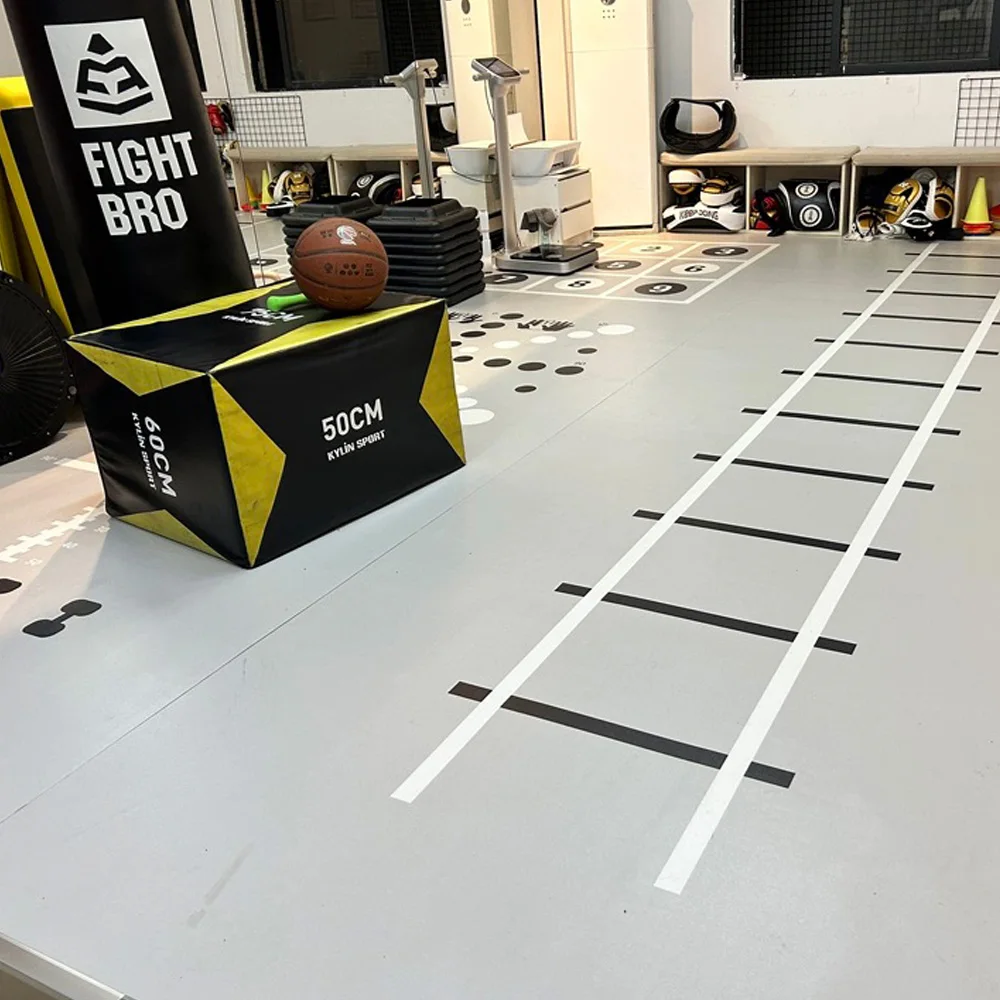 Beable Professional PVC Gym Flooring Anti-Slip Scratch-Resistant for Commercial Use Can Custom Logo Color Pattern Size