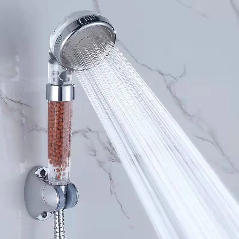 WEPICK Shower Head Water Saving Flow 360 Degrees Rotating With Small Fan ABS Rain High Pressure spray Nozzle Bathroom Accessory