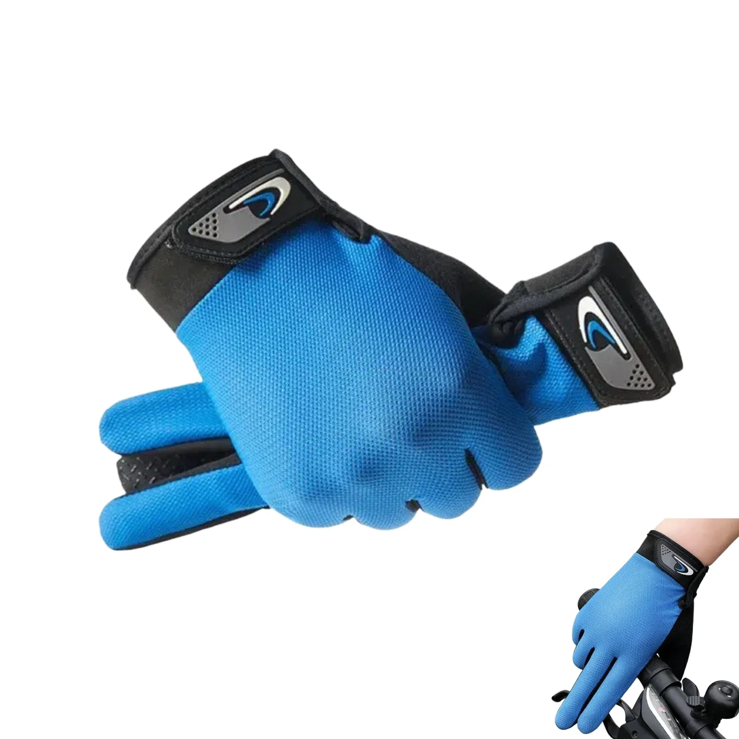 Vollfinger-Angelhandschuhe für Sommer, Herren und Damen, Lange MTB-Touchscreen-Handschuhe, Atmungsaktives Angelzubehör
