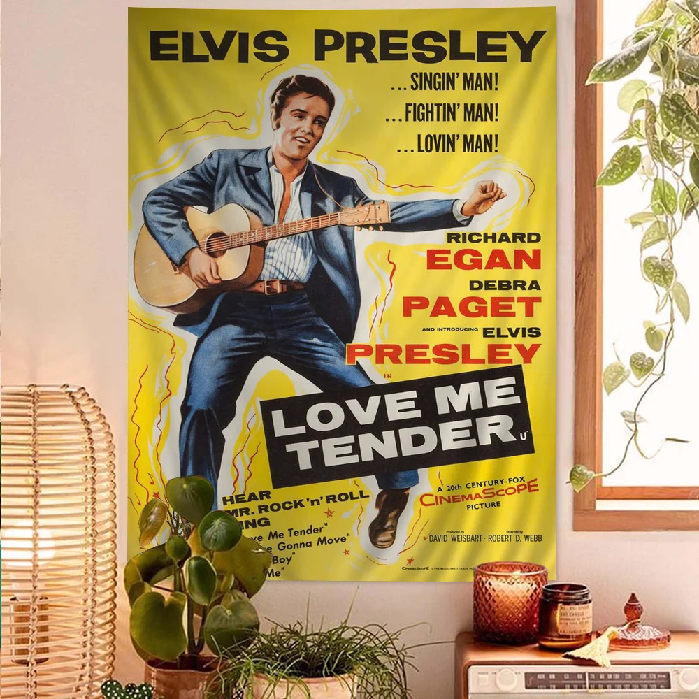 Elvis Presley Rock Singer DIY Wall Tapestry for Living Room Home Dorm Decor Wall Art Decor