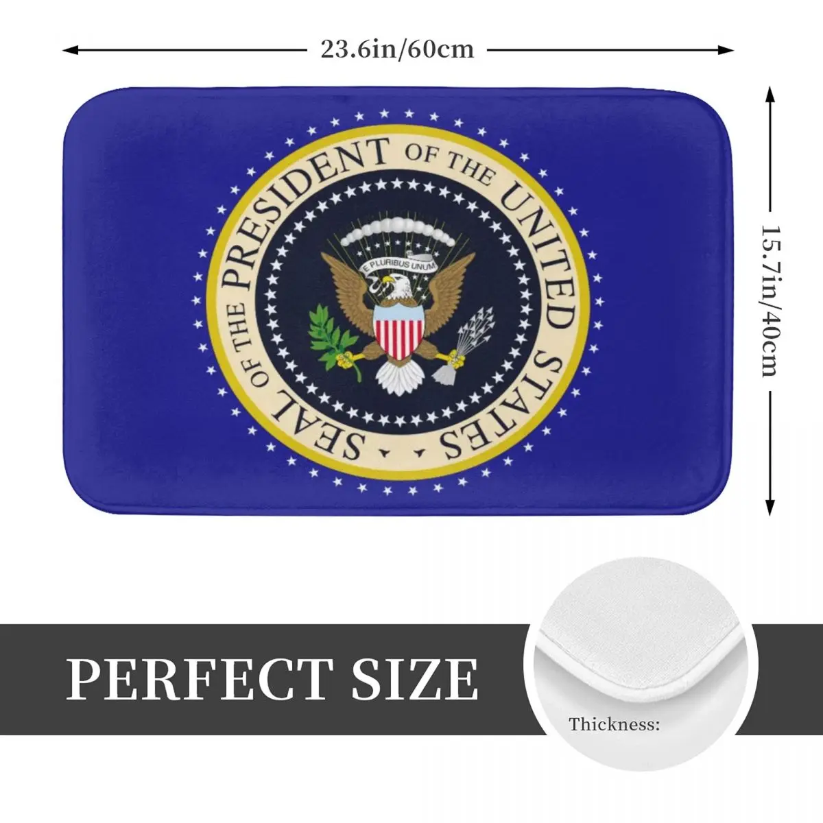 Seal Of The President Of The United States Anti-slip Doormat Floor Mat Carpet Rug for Kitchen  Bathroom Living room Footpad Mats