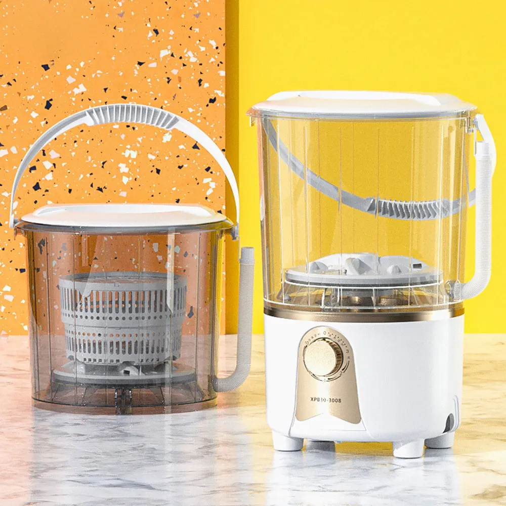 Secadora de ropa semiautomática, lavadora de calcetines para bebé, lavadora para el hogar, dormitorio, ropa interior, mini lavadora portátil