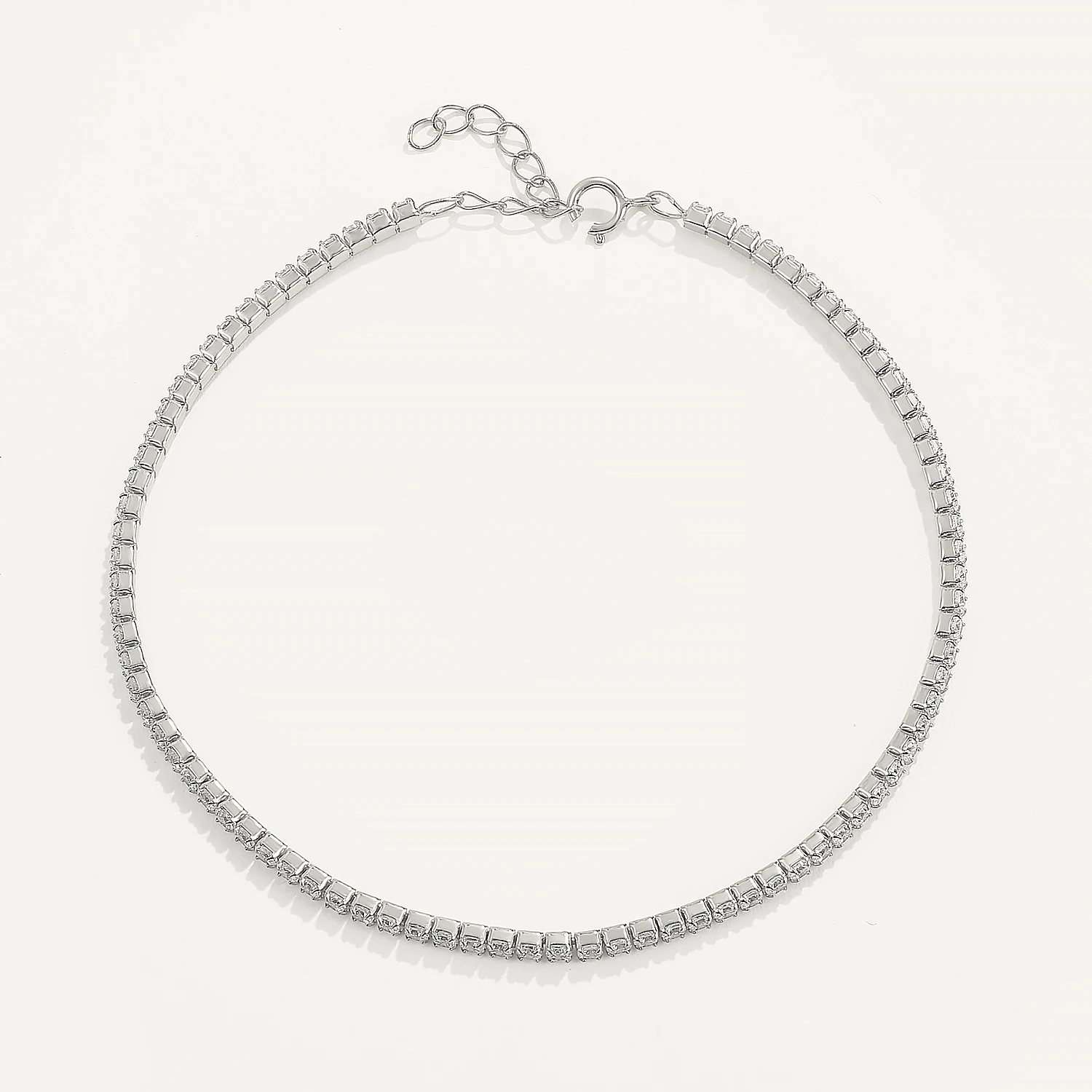 CANNER 925 Sterling Silver Cubic Zirconia Klasyczna bransoletka z łańcuszkiem tenisowym dla kobiet Regulowane bransoletki Biżuteria Pulseras Mujer — zdjęcie 5