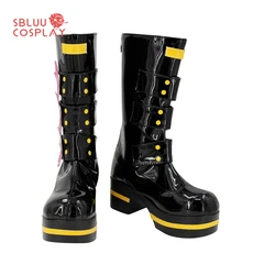 SBluuCosplay Game Rin/Len Cosplay Shoes Custom Made Boots Halloween Party Props