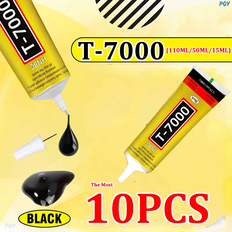 T7000 110/50/15ML Cellphone Tablet Repair Battery Cover Frame Black Adhesive Multi-purpose Electronic Components DIY Super Glue