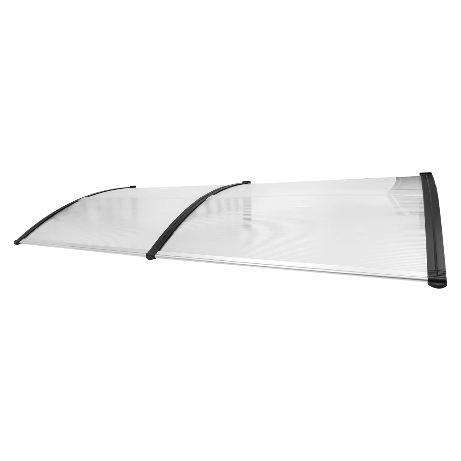 2026 Neu 90x200cm Wandmontierte Bogenförmige Überdachung aus Klarem Polycarbonat PC Moderne Design-Markise Wetterfester Sonnenschutz Regenschutz für Außenterrassen B1 Flammhemmend – Detail 18