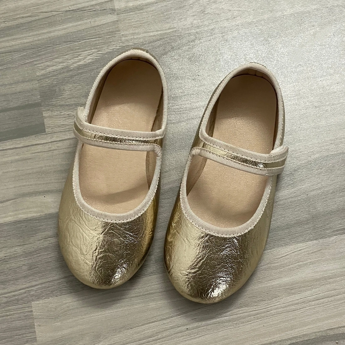 Jinyu Baby Girl Shoes Princess Shoes Breathable Sandals Summer  PU Leather Men's And Women's Shoes Fashion Personality Golden - view 3