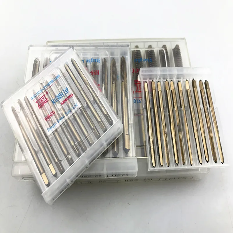 Cost Sale Of 1PC Left Hand M2-M12 HSSM35 Co5% Full CNC Grinded Machine Straight Flute Taps For SS Workpieces Threads  Making