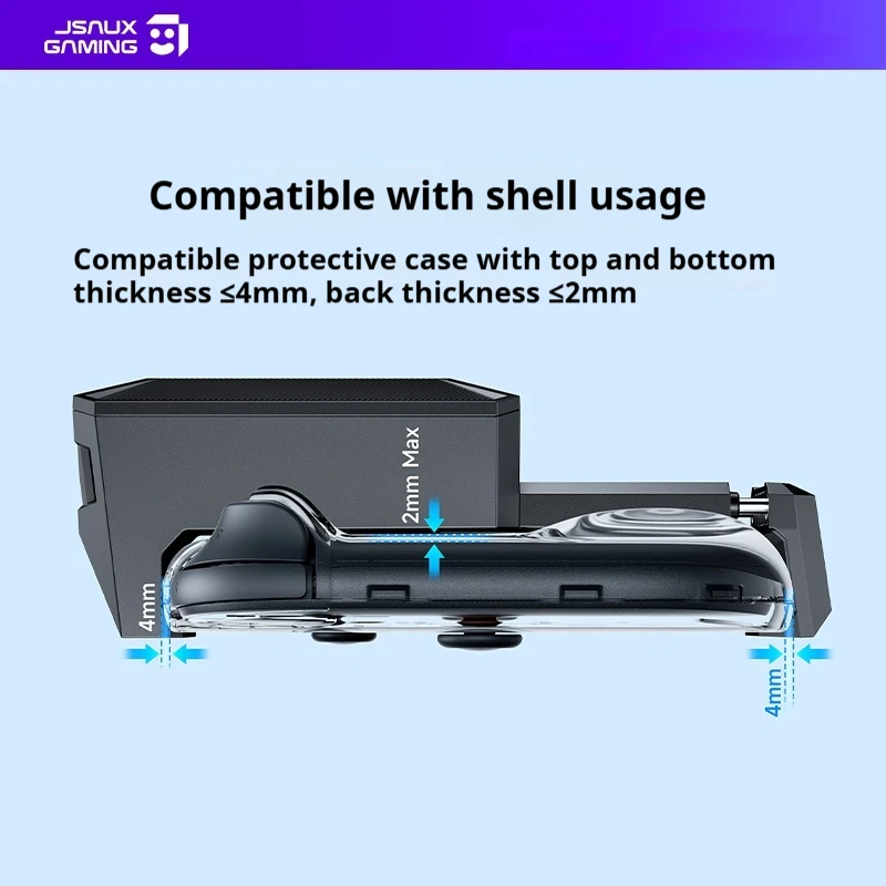 JSAUX Cooling Fan for Nintendo Switch2 Ultra Quiet Clip-on Cooling System  Cooling Fan with Adjustable Speed AirMobile Accessory