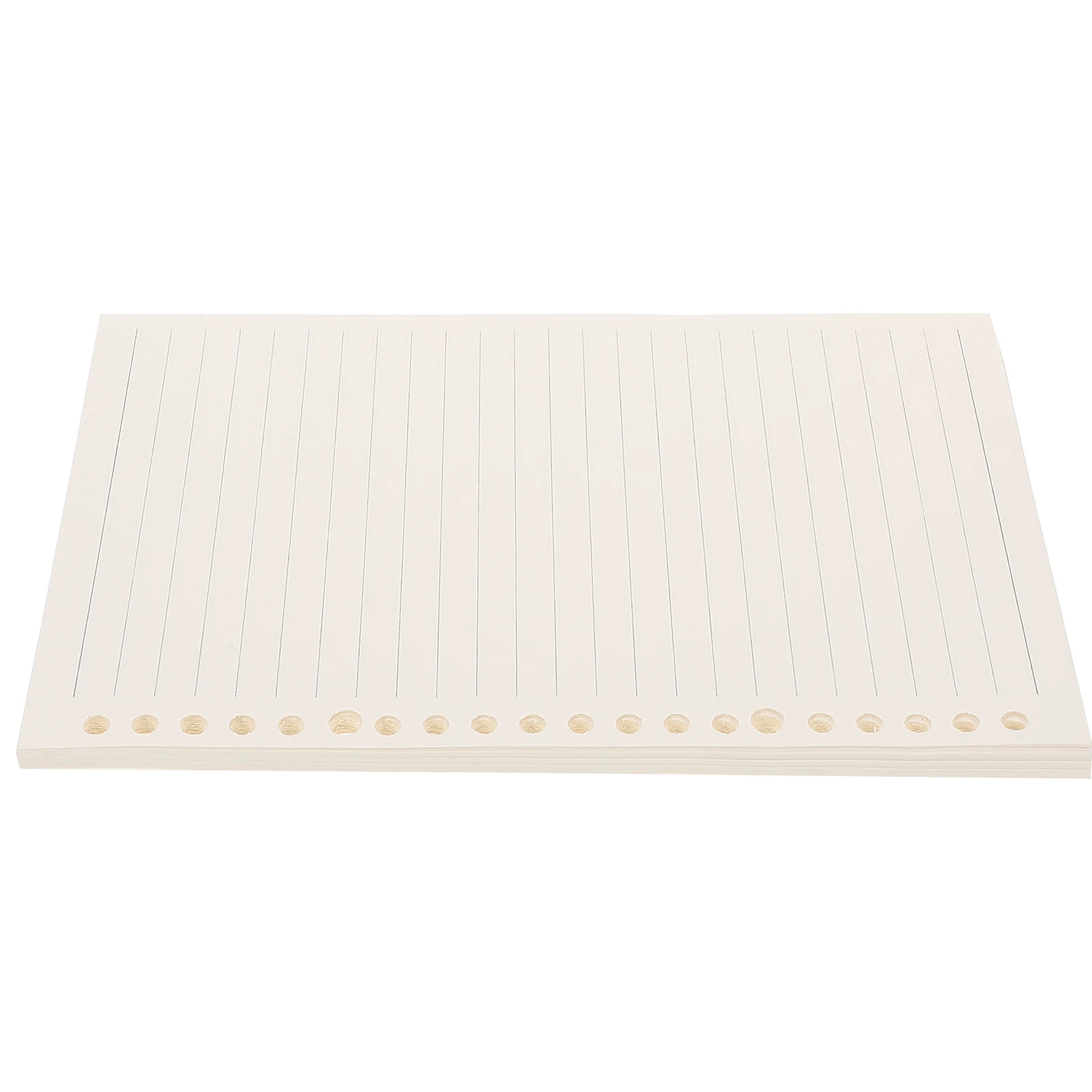 

60Pcs A5 Loose Leaf Paper Refillable Grid Pages Thickened Design for Binder Notebook Refills Journal Planner Inserts White