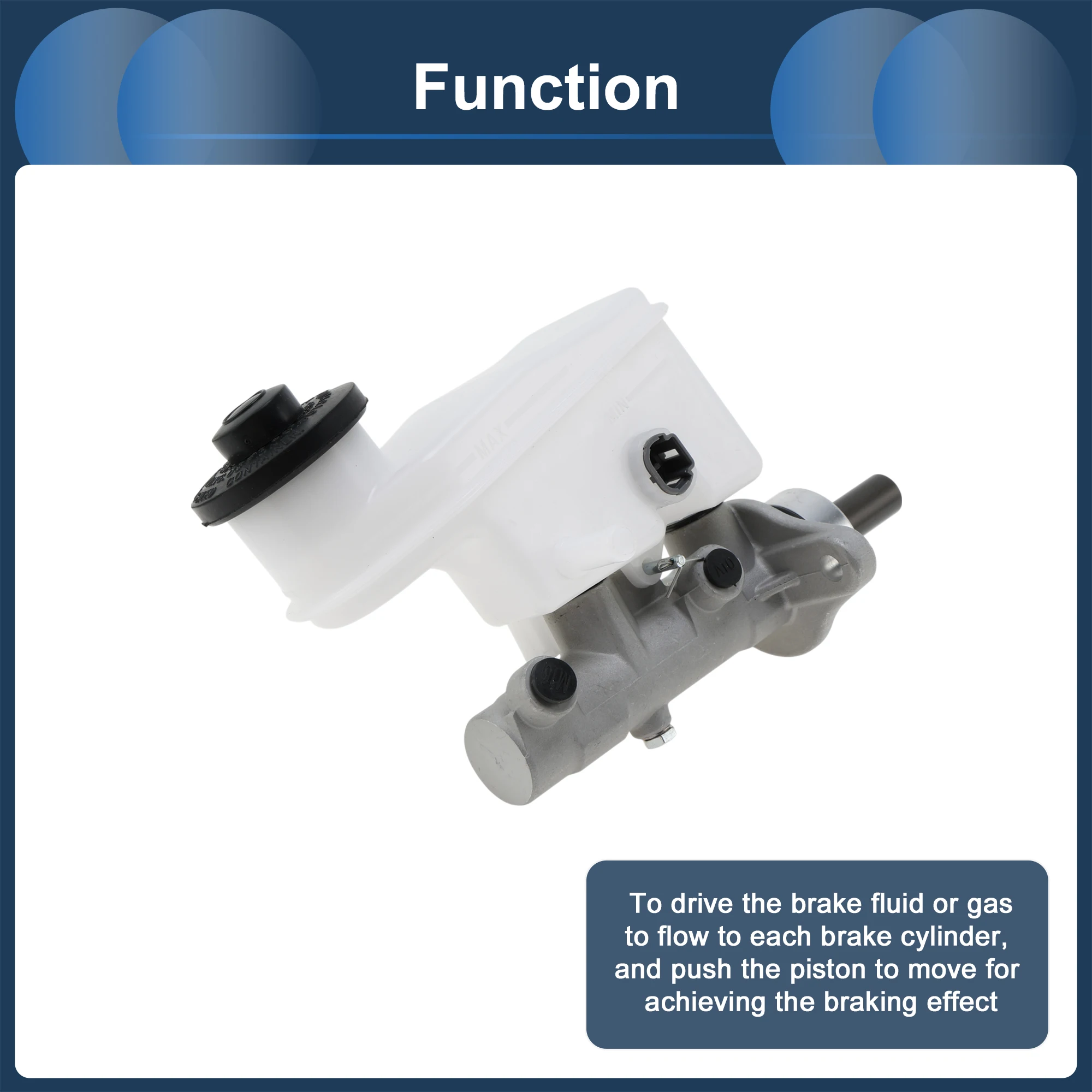 

UXCELL Brake Master Cylinder with Reservoir No.47201BZ130 for Toyota AVANZA 2003-2011 Silver Tone White Aluminum Alloy Plastic