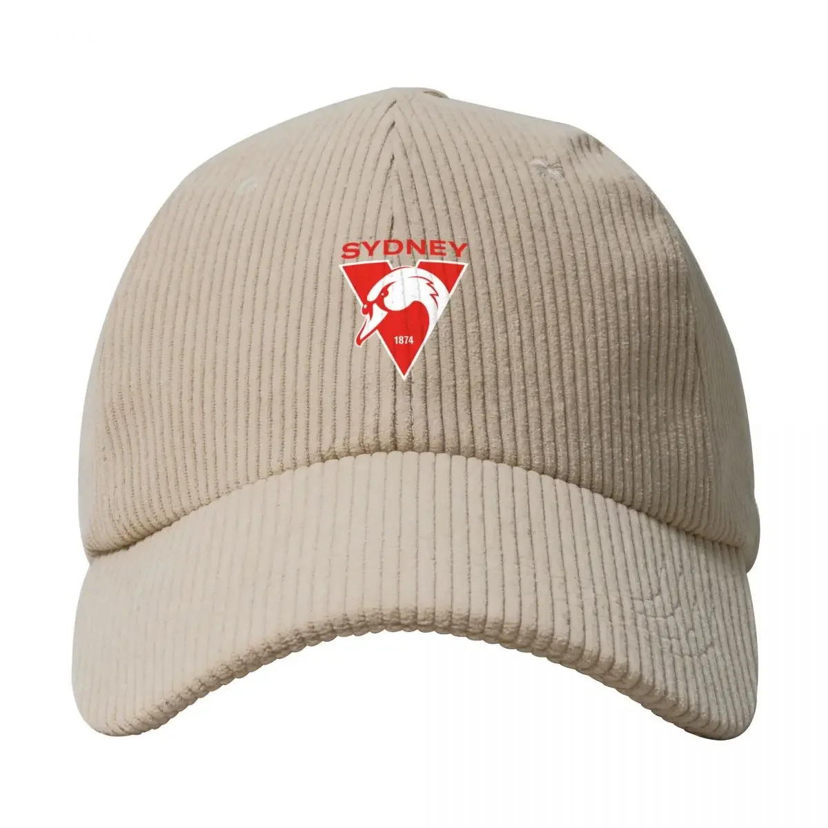 Sydney the Bloods Swans Haughty Swannies-\ts \t Corduroy Baseball Cap Snap Back Hat Mountaineering Women's Beach Outlet Men's