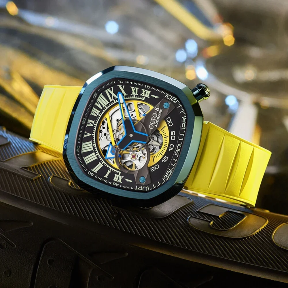 Limited Edition Automatic Watch Men Luxury Mechanical Wristwatches OLTO-8 Watches Sports Luminous Clocks Top Brand 2023 Fashion