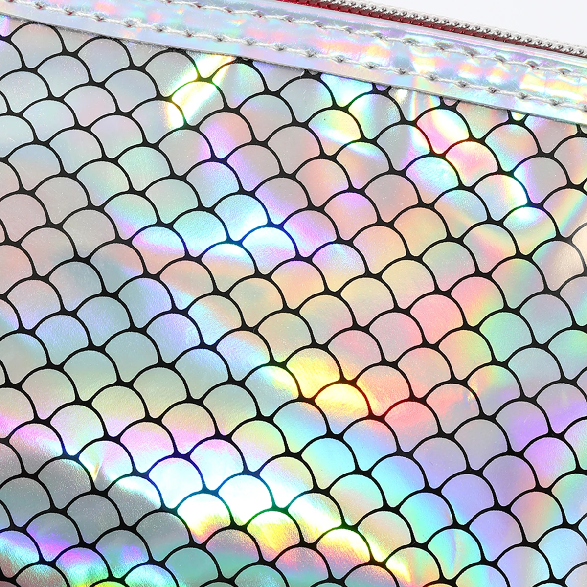 Neue Zweiteilige Wasserdichte PVC-Kosmetiktasche mit Laser-Fischschuppen-Design, Multifunktionale Aufbewahrungs- und Pflegetasche für Damen – Detail 21