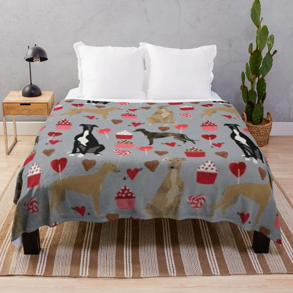 LURCHER VALENTIN'S DAY Throw Blanket Blankets For Baby Soft Plush Plaid Winter bed blankets blankets for winter