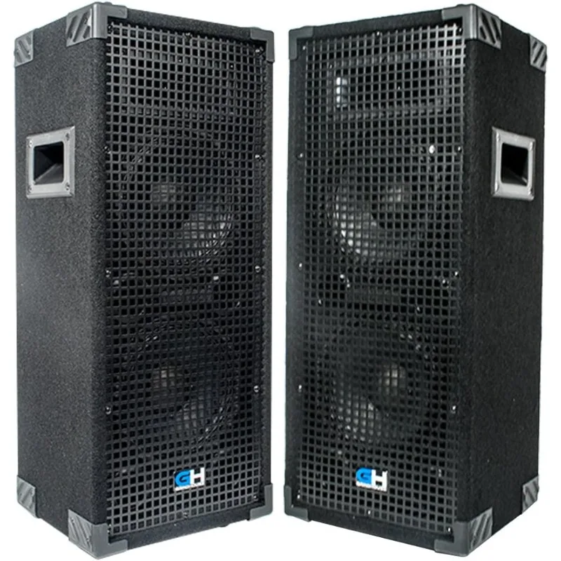 

GH28L-пара — пара пассивных двойных 8-дюймовых 2-полосных шкафов для громкоговорителей PA/DJ — 900 Вт каждый полный диапазон PA/DJ