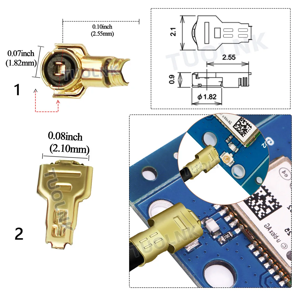 SMA Male/Female to Dual MHF4  Female IPX U.fl Y Type Connector Splitter Combiner RF0.81 Pigtail RF Coax Extension Cable