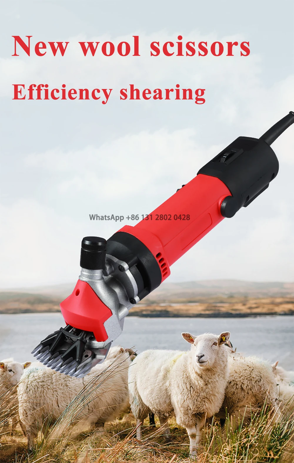 900W Electric Sheep Goat Shearing Machine 6 Gears Speed Clipper Farm Shears Cutter Wool Scissor Cut Machine Animal Shearing