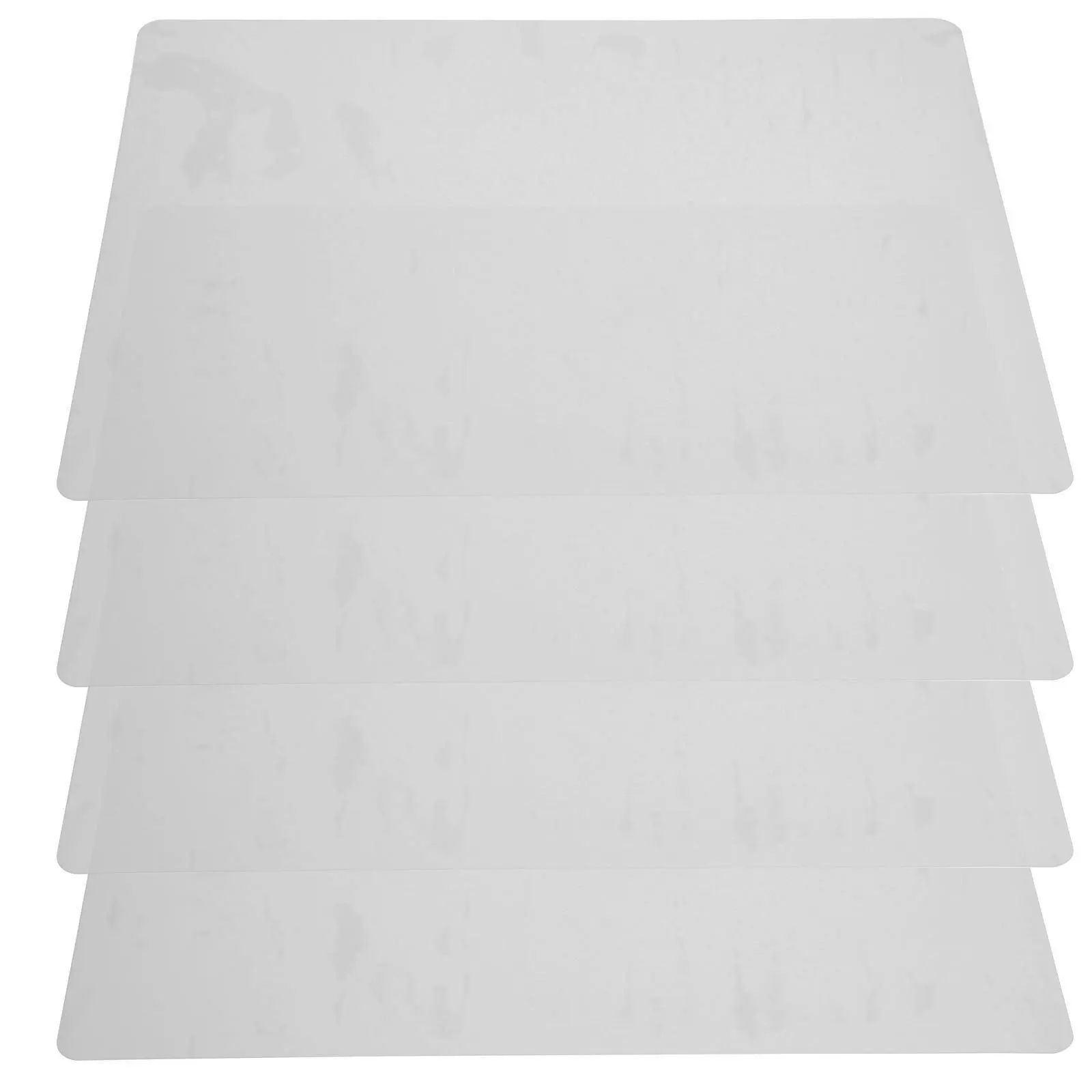 

4pcs Silicone Placemat Heat-Resistant Non-Slip Waterproof Dining Pad For Table Kitchen Home Use Washable Reusable Mat