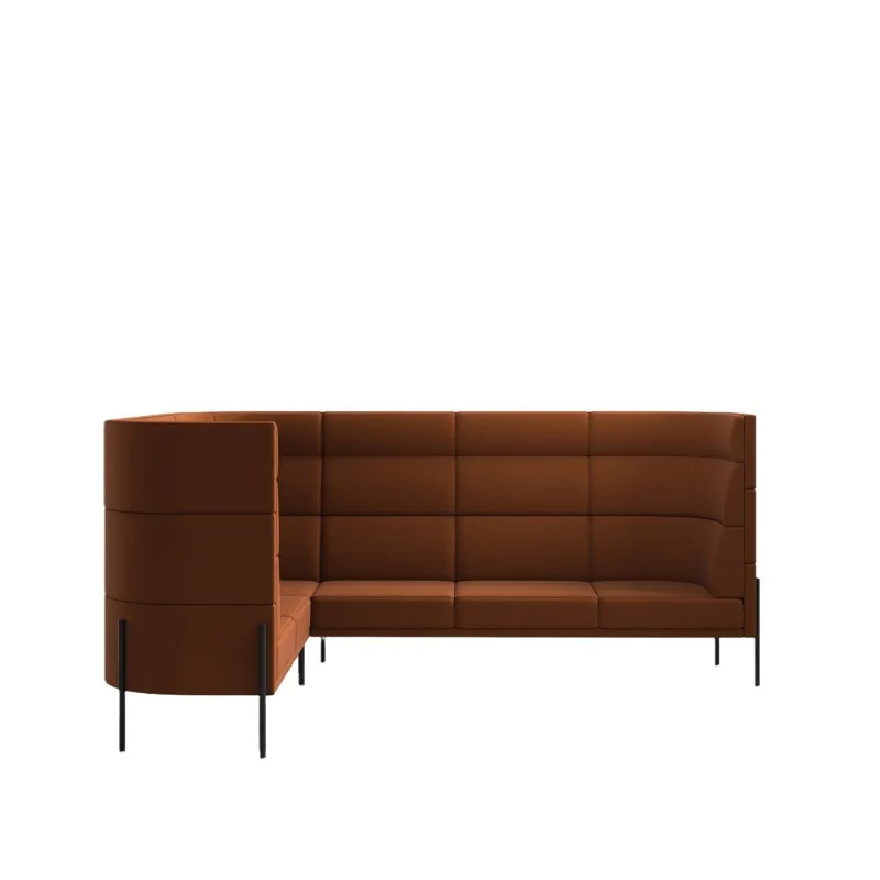 Card seat L-shaped U-shaped multi-person enclosed enclosure screen partition high backrest office business leisure sofa