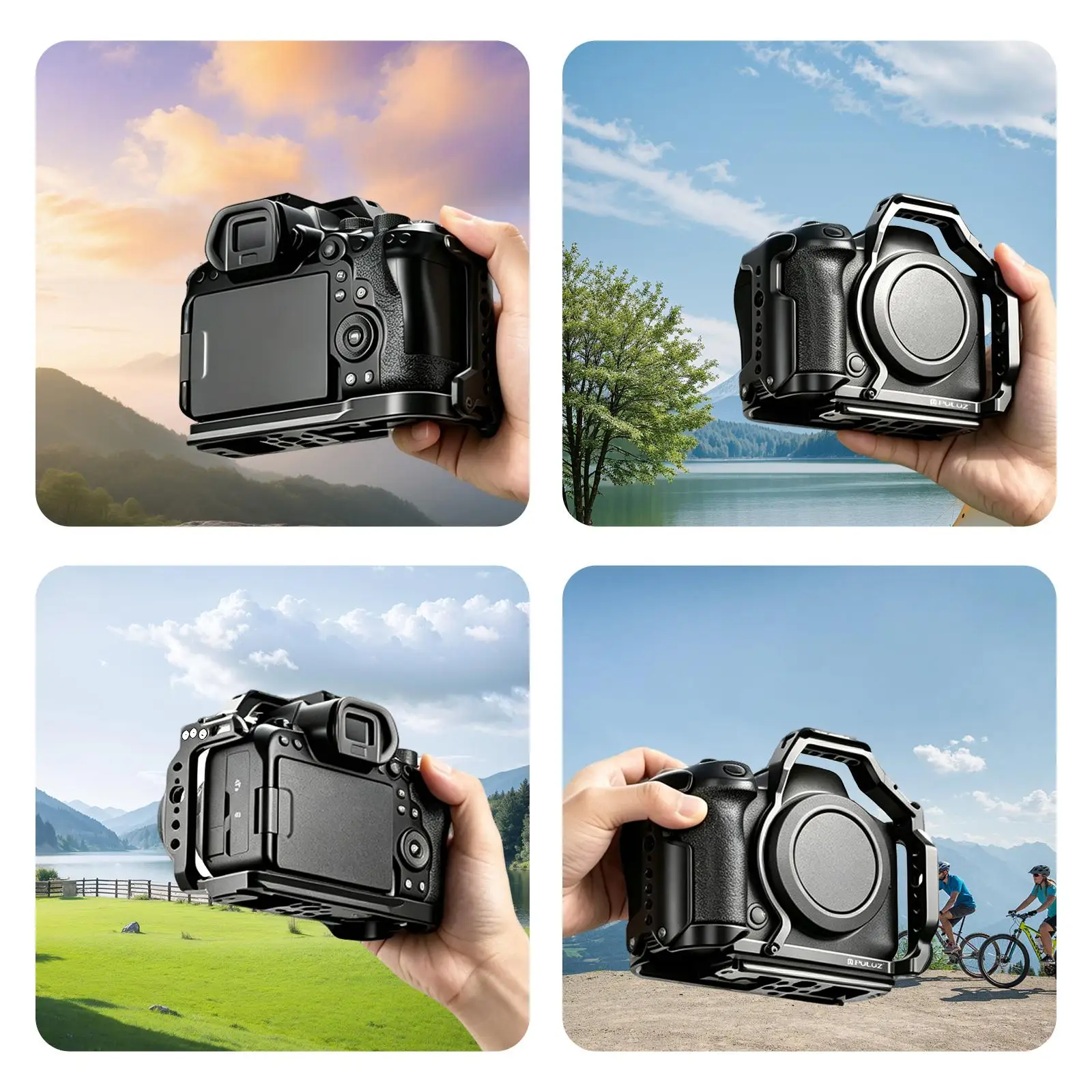 Für Canon EOS R6 III PULUZ Live-Streaming-Kamerakäfig Aluminium-Erweiterungsrahmen für Canon EOS R6 III – Detail 13
