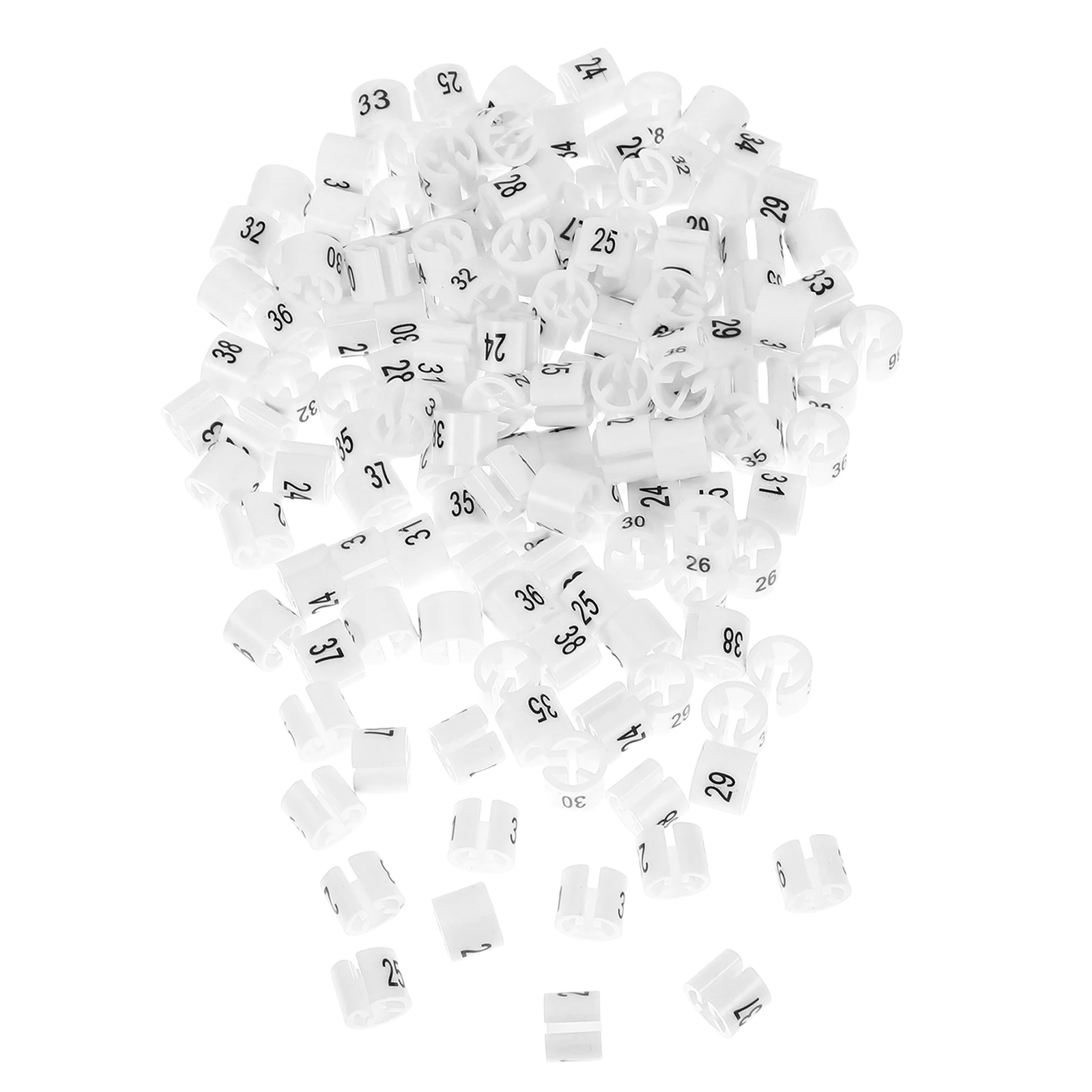 

150pcs Plastic Hanger Size Markers Clothing Labels Letter Tags Garment Accessories Storage Organization Tools