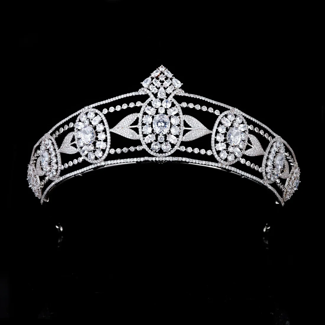 

High End Vintage Crown Women Tiara Dress Accessories Jewelry Fits Dubai Wedding Ball Holiday Anniversary Gift Bride H-31