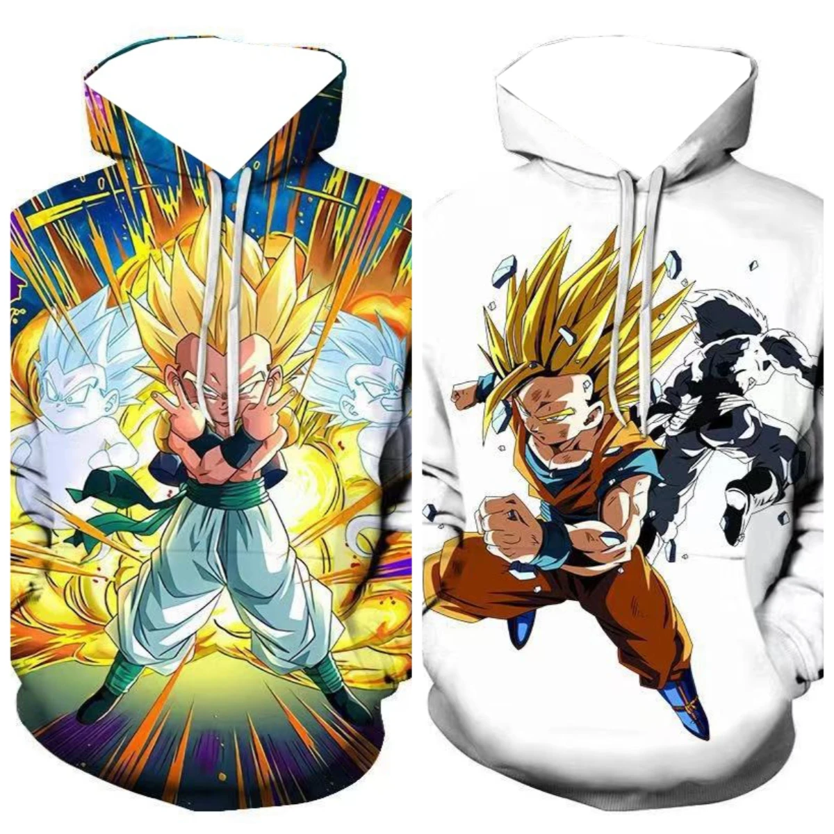 

2025 Autumn and Winter Hot-selling New Animation Dragon Ball 3D Printing Pattern Hooded Sweater Outdoor Casual Fashion Hoodie